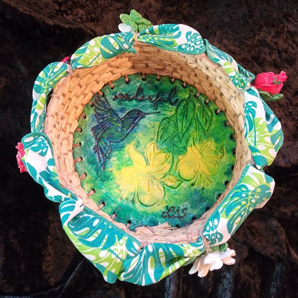 Handmade, one of a kind basket